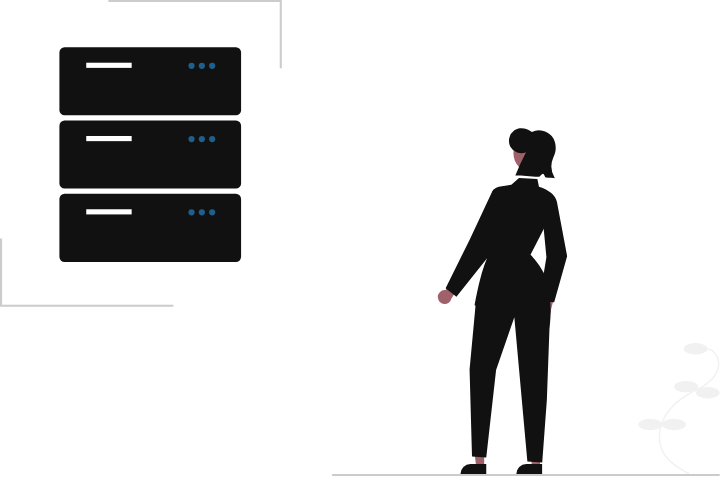 サーバーの運用でシェルスクリプトを使うイラスト